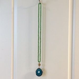 Agate stone necklace